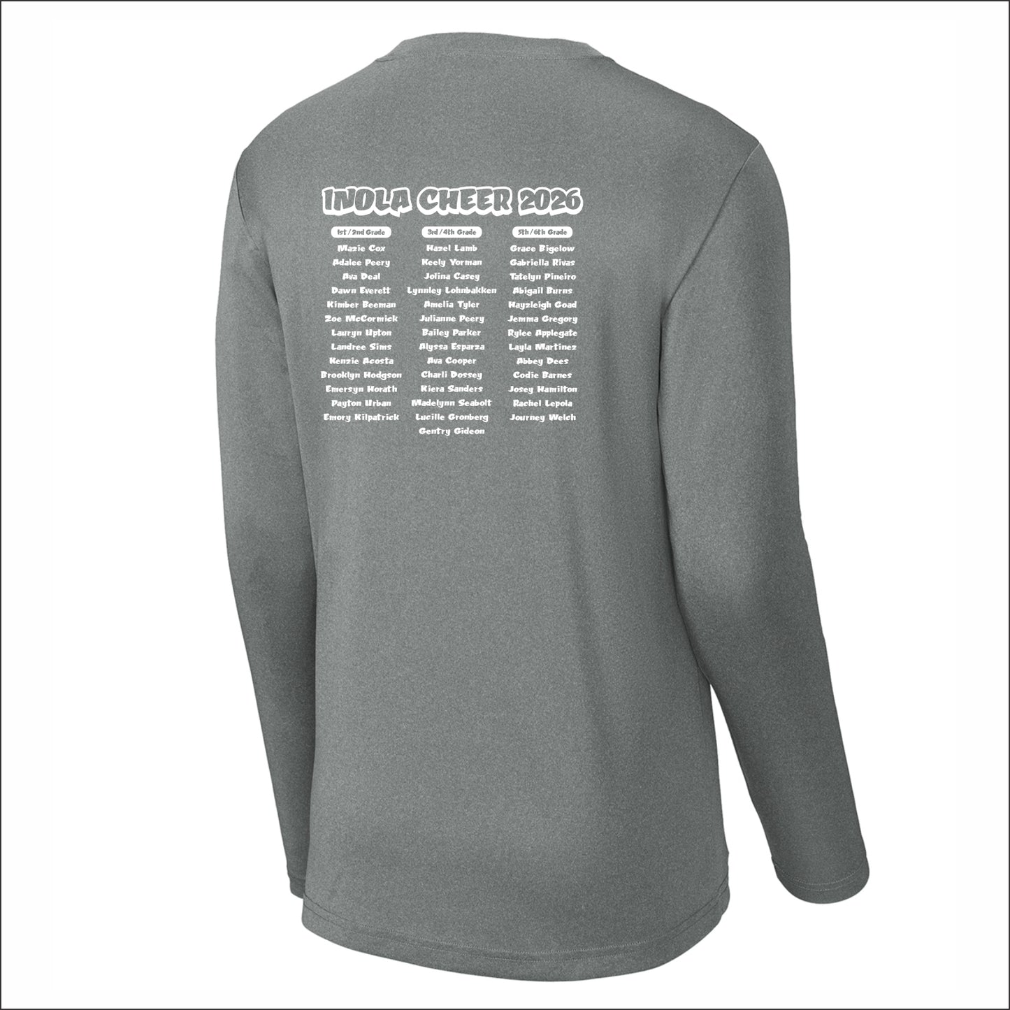Inola Youth Cheer Performance Long Sleeve T-shirt