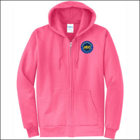 JEC Lower Full-Zip Hooded Sweatshirt - Design A