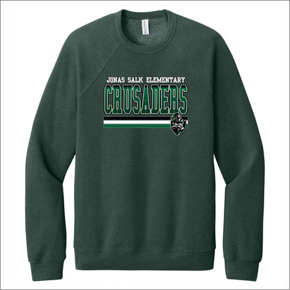 Jonas Salk Staff Sponge Fleece Raglan Crewneck Sweatshirt