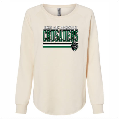 Jonas Salk Staff Ladies Wave Wash Crewneck Sweatshirt