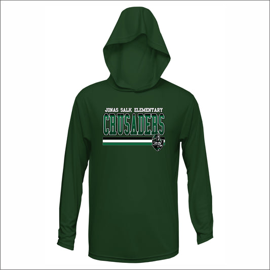 Jonas Salk Staff Performance Hooded Long Sleeve T