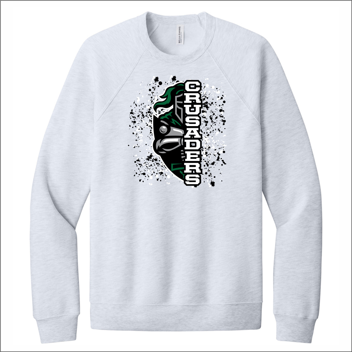 Jonas Salk Staff Sponge Fleece Raglan Crewneck Sweatshirt - Des. B