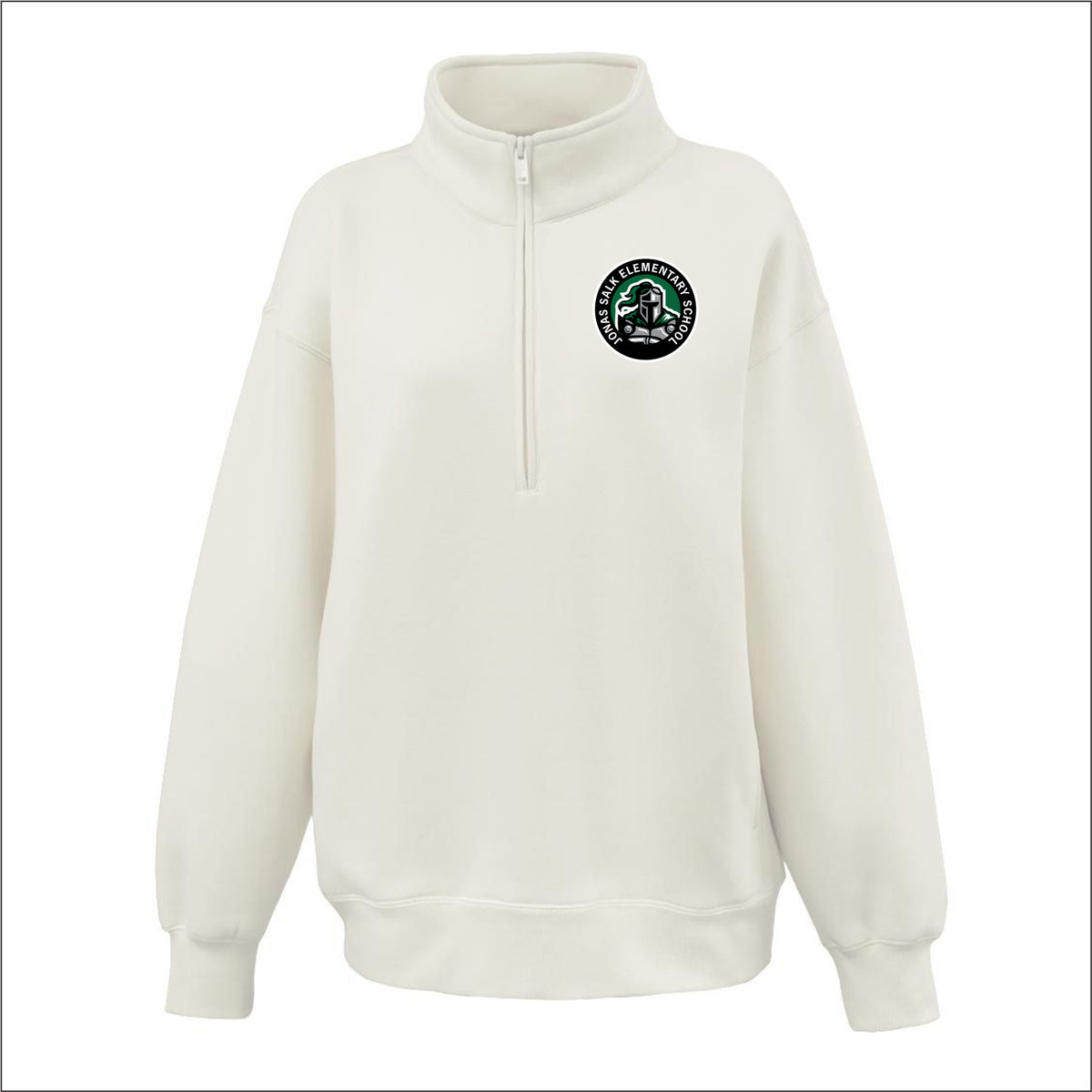 Jonas Salk Staff Ladies Oversize 1/2 Zip