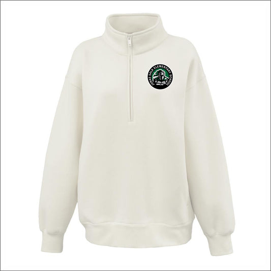 Jonas Salk Staff Ladies Oversize 1/2 Zip