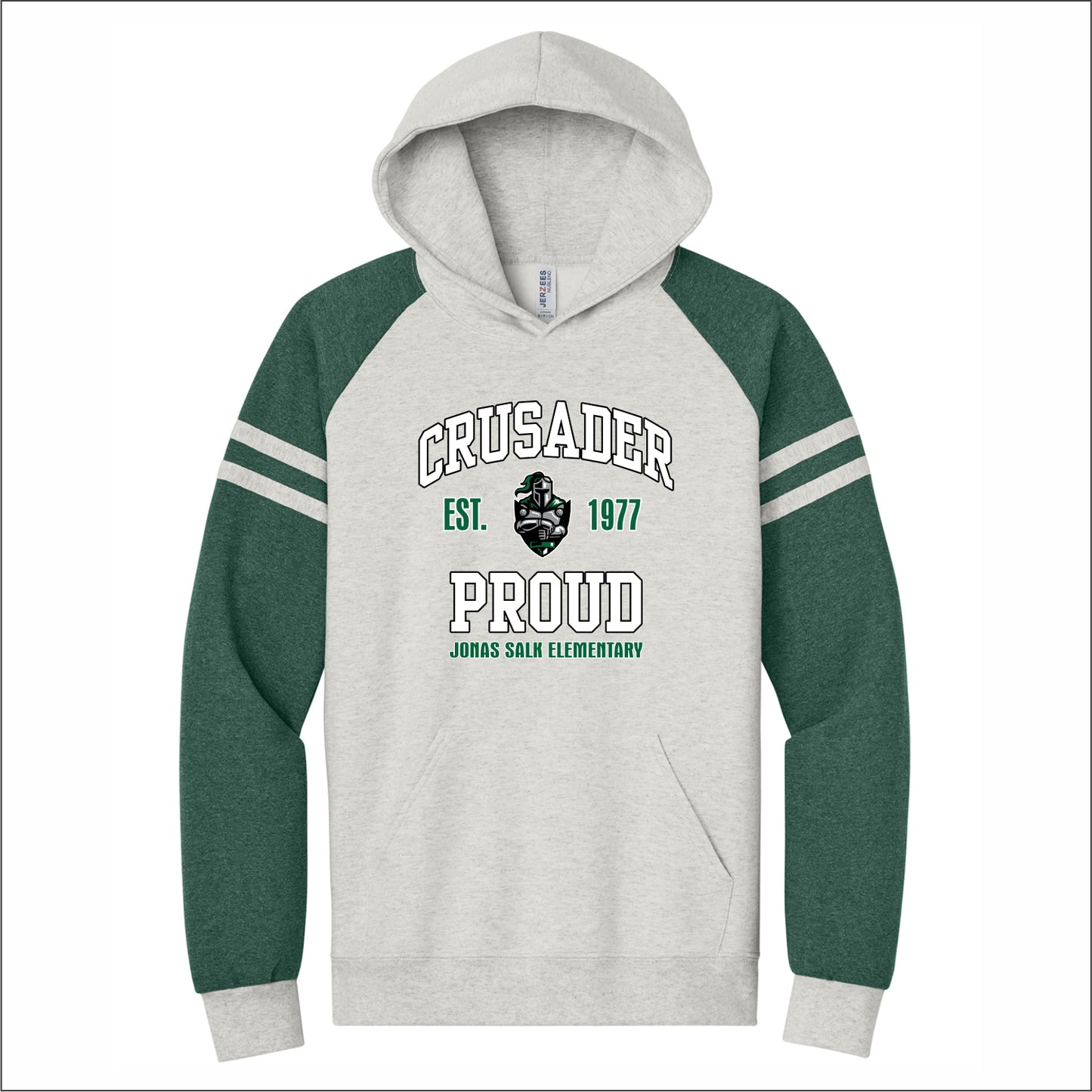 Jonas Salk Elementary Varsity Colorblock Raglan Hoodie