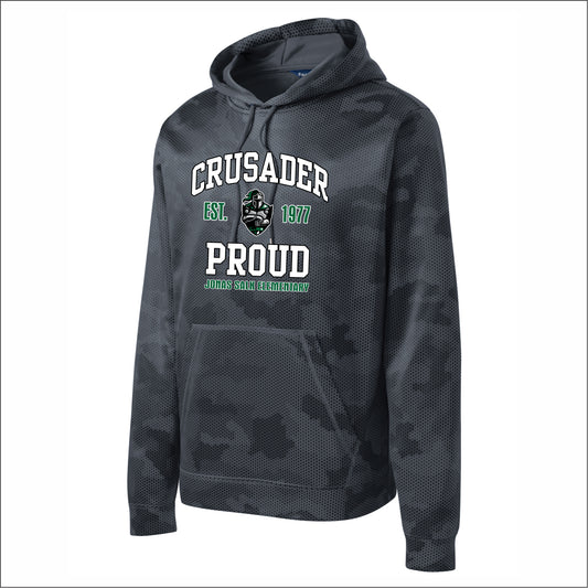 Jonas Salk Elementary Performance CamoHex Hoodie - Des. A