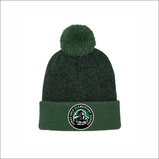 Jonas Salk Elementary Halftime Heather Pom Beanie