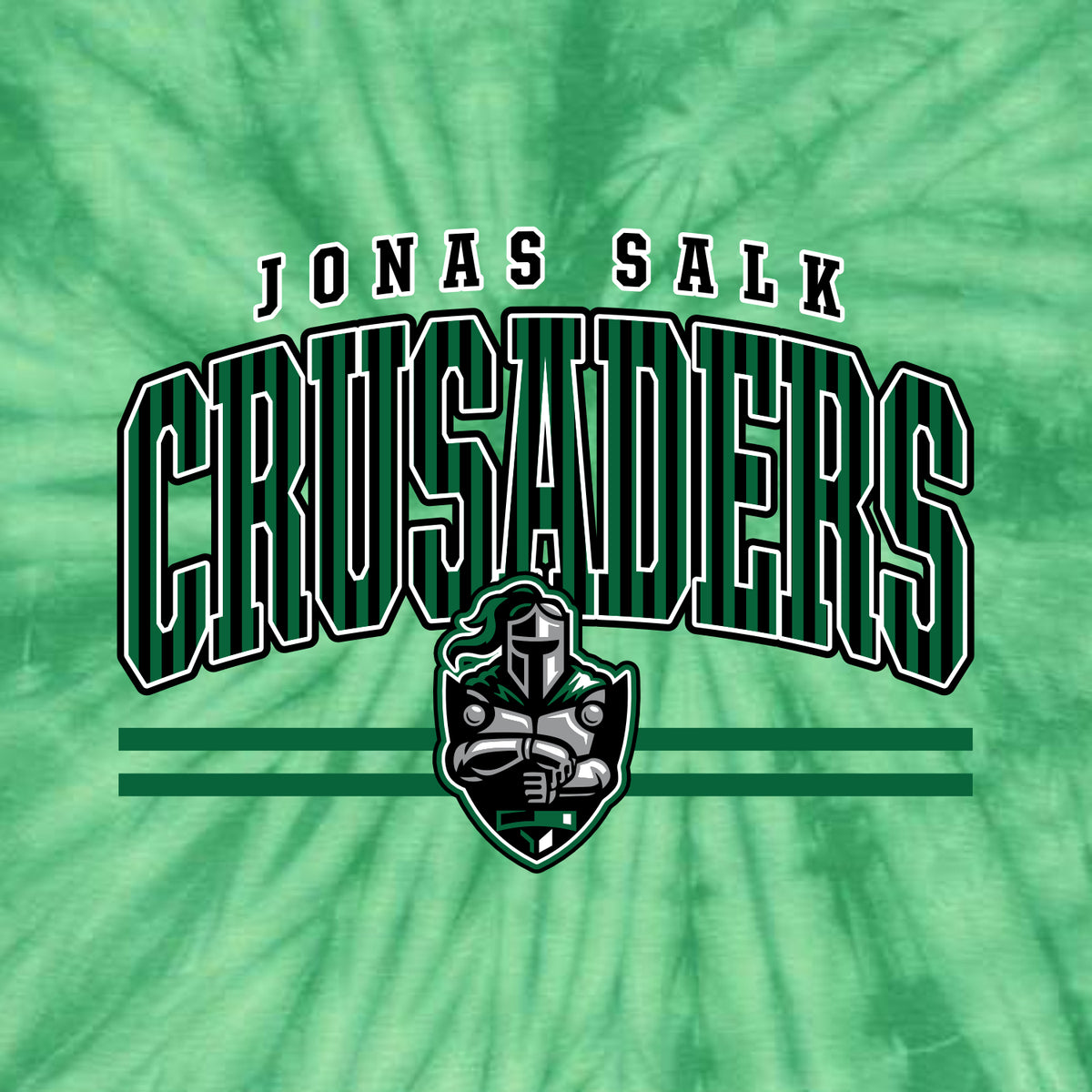 Jonas Salk Elementary Multicolor Tie-Dye T-shirt - Des. A