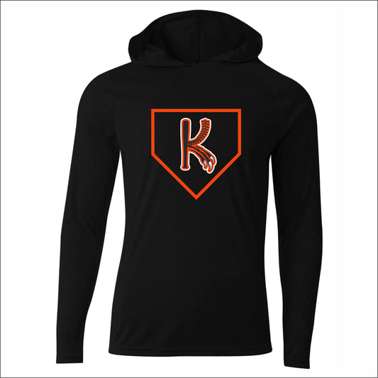 Kingsley Baseball Cooling Performance Long Sleeve Hooded Tee