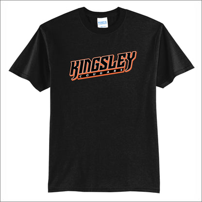Kingsley Baseball 50/50 Short Sleeve T-shirt - Design D *Optional Name/Number*