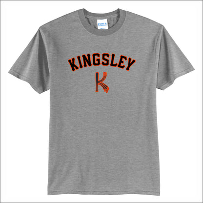 Kingsley Baseball 50/50 Short Sleeve T-shirt - Design A