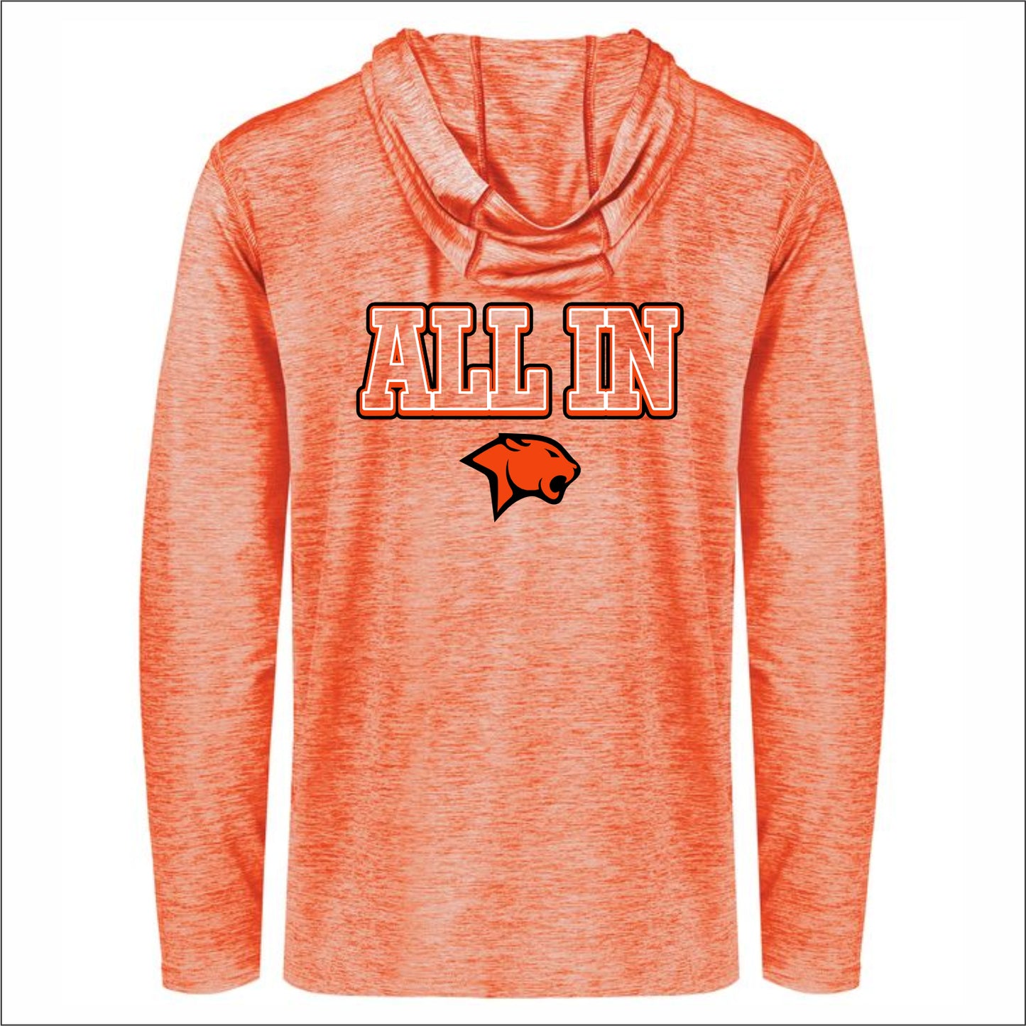 Kingsley Girls Basketball Electrify Performance Hooded Long Slv T
