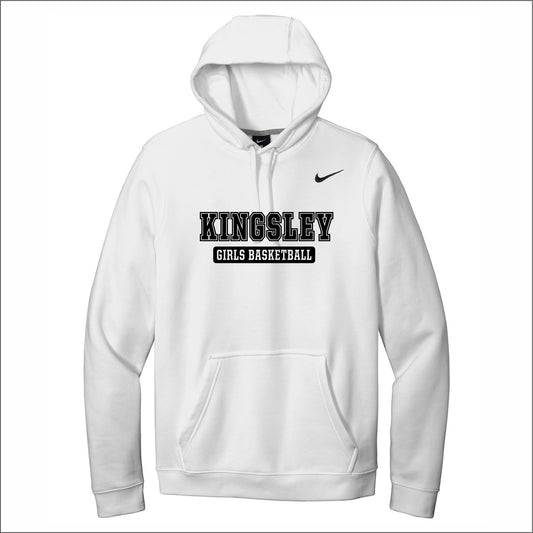 Kingsley Girls Basketball Nike Club Fleece Hooded Sweatshirt