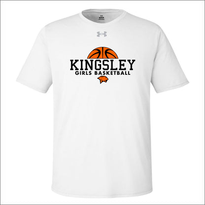 Kingsley Girls Basketball Under Armour Team Tech Performance T-Shirt