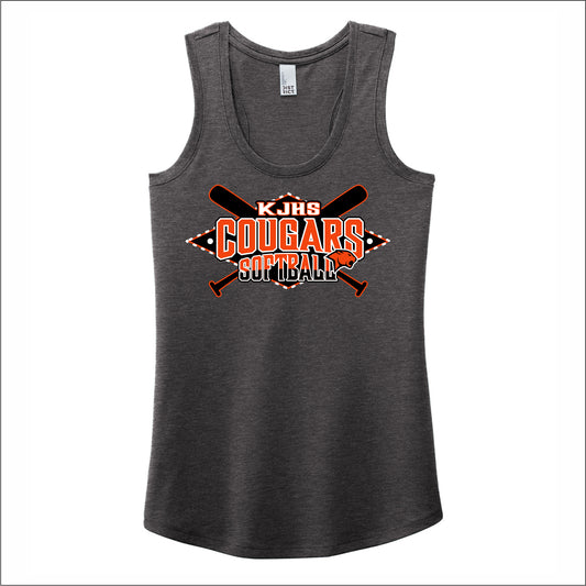 KJHS Softball Ladies Perfect Tri Racerback Tank