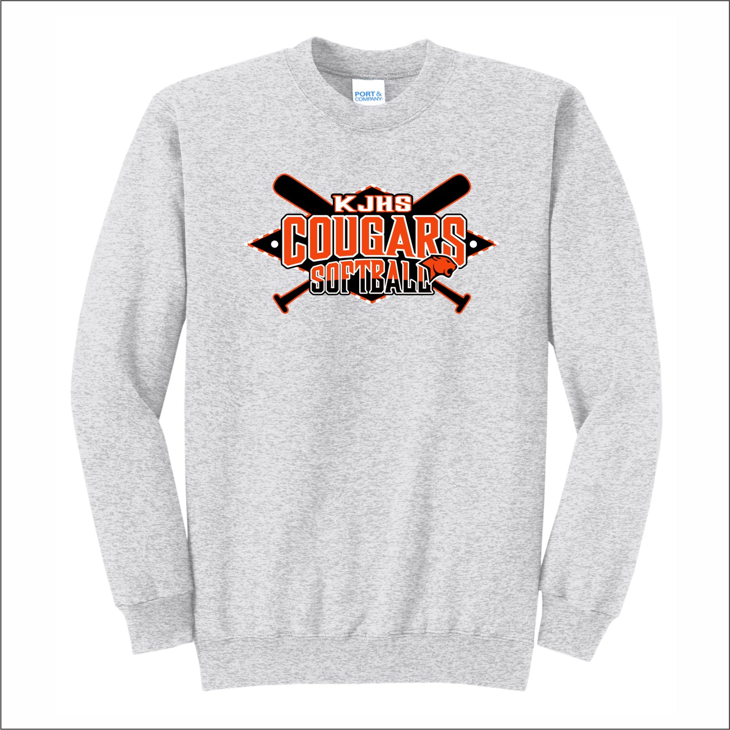 KJHS Softball Crewneck Sweatshirt