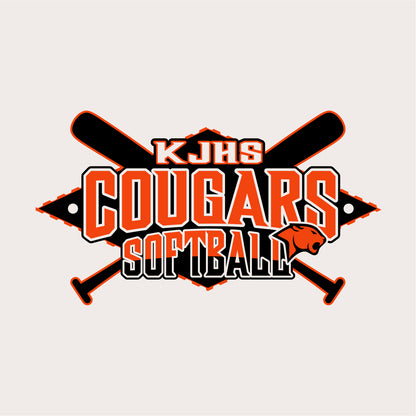 KJHS Softball Ladies Flowy Cropped Tee