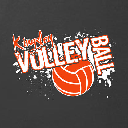 KJHS Volleyball Heathered Soft Jersey Short Sleeve T-shirt