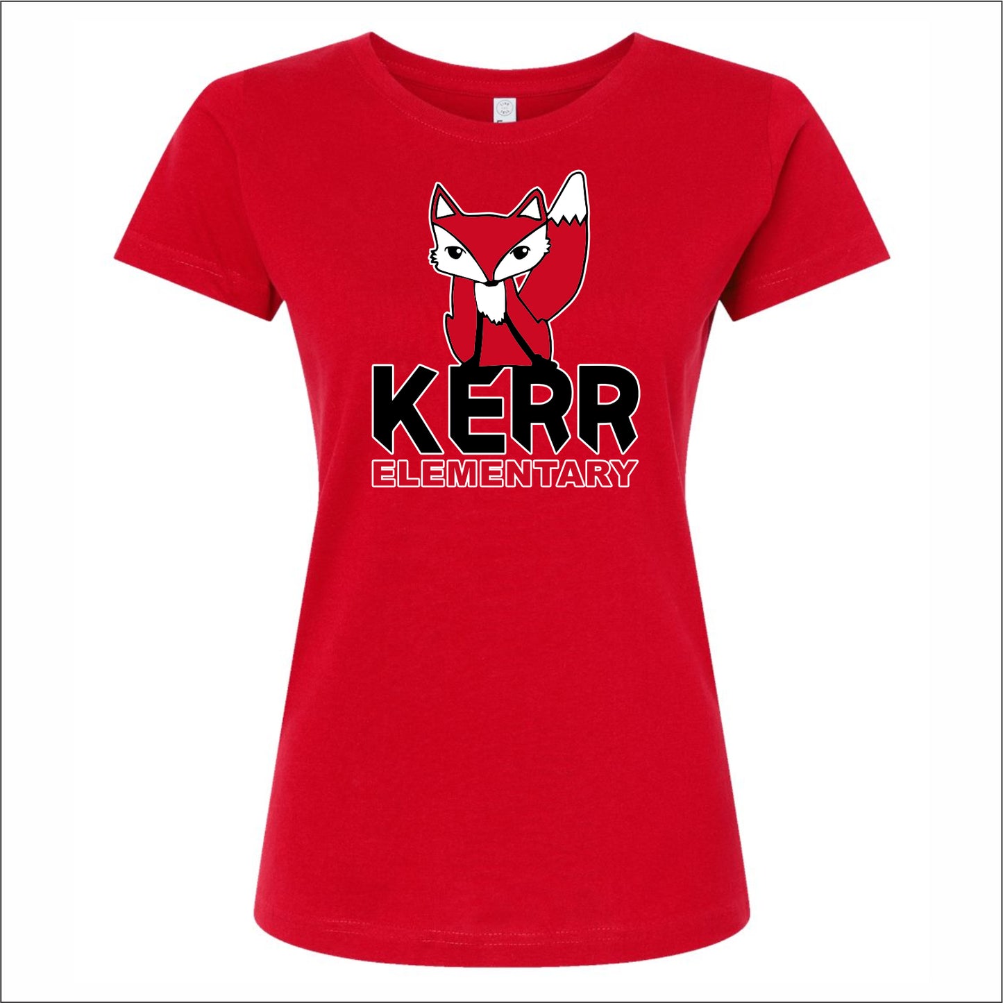 Kerr Elementary Girls/Ladies Fine Jersey T-shirt - Des. A