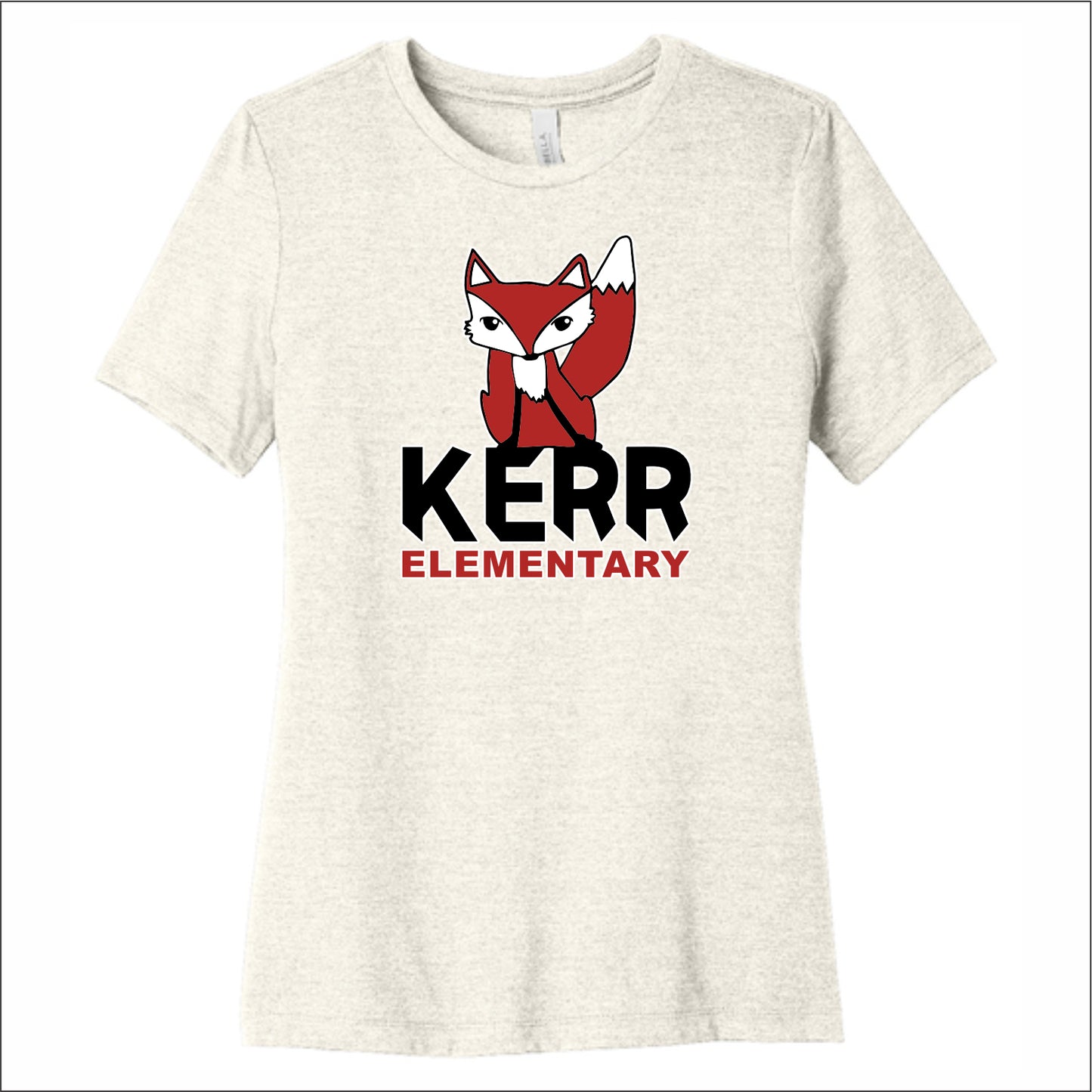 Kerr Elementary Ladies Heathered Relaxed Jersey Tee - Des. A