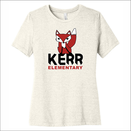 Kerr Elementary Ladies Heathered Relaxed Jersey Tee - Des. A