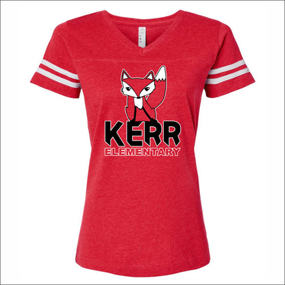 Kerr Elementary Ladies Vintage Football T - Des. A