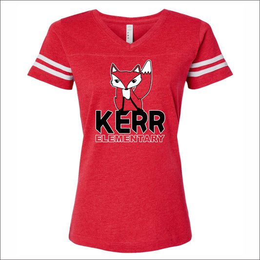 Kerr Elementary Ladies Vintage Football T - Des. A