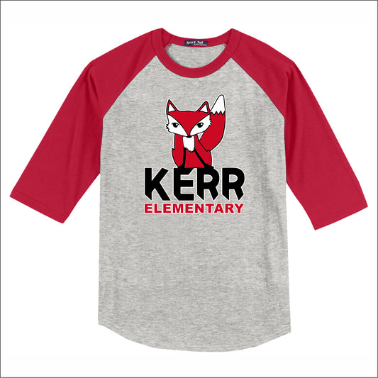 Kerr Elementary 3/4 Sleeve Baseball T-shirt
