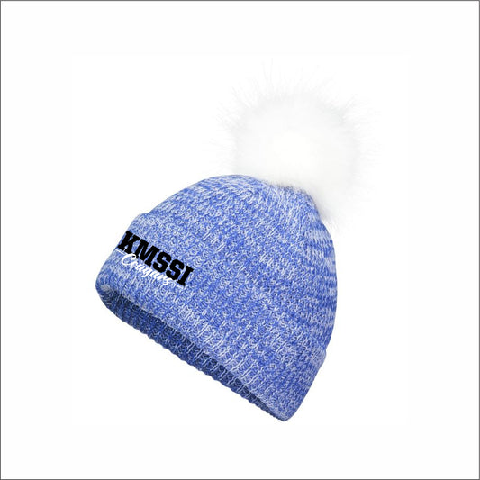 KMSSI Faux Fur Pom Beanie