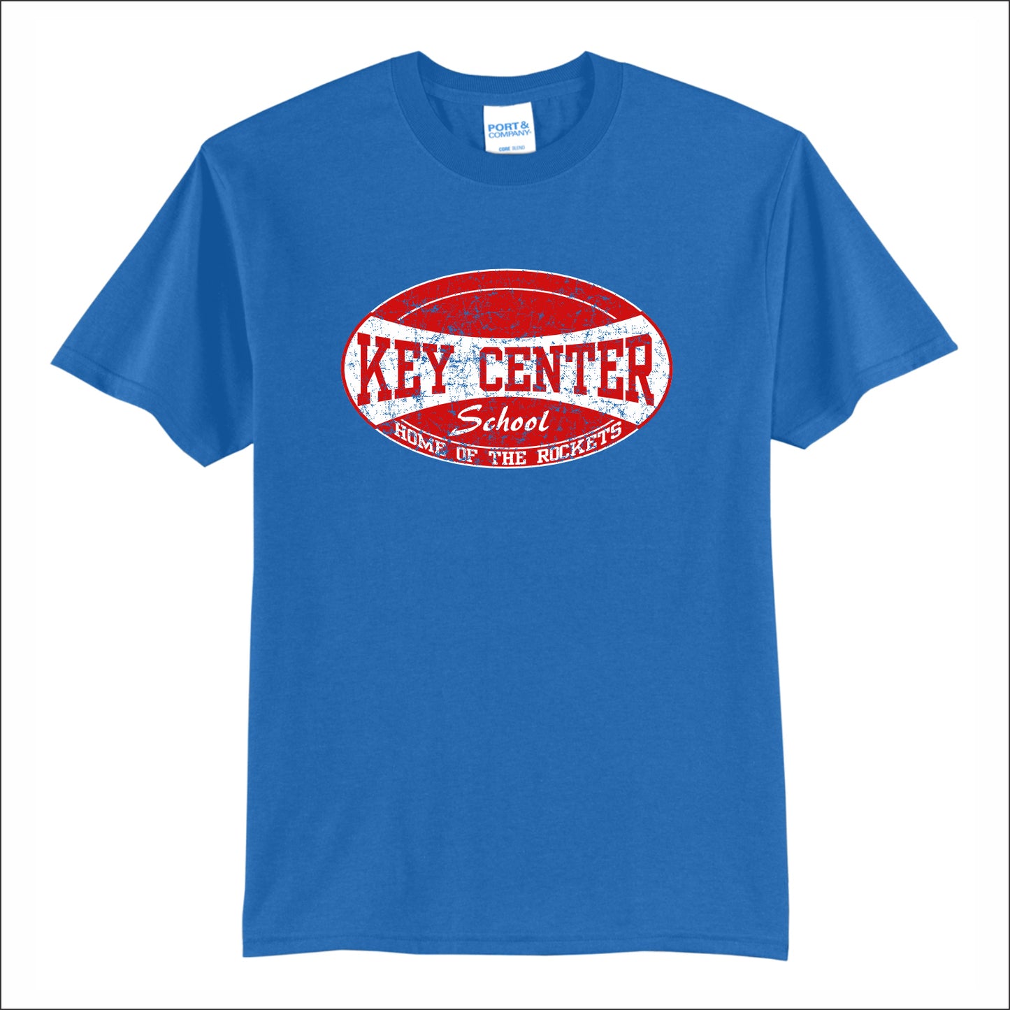 Key Center School 50/50 Short Sleeve T-shirt - Design B