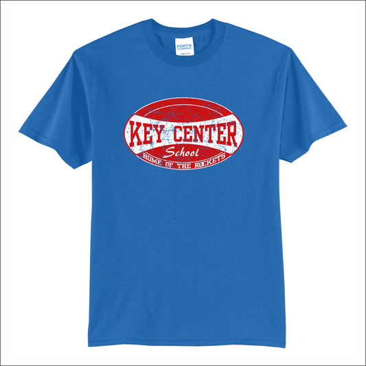 Key Center School 50/50 Short Sleeve T-shirt - Design B