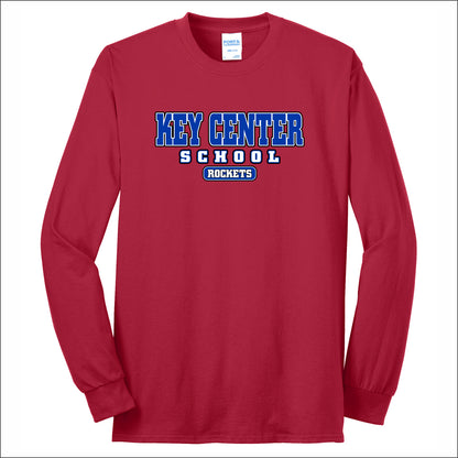 Key Center School 50/50 Long Sleeve T-shirt - Design A