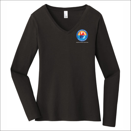 LAUSD APE & RT Ladies VIT V-Neck Long Sleeve T - APE