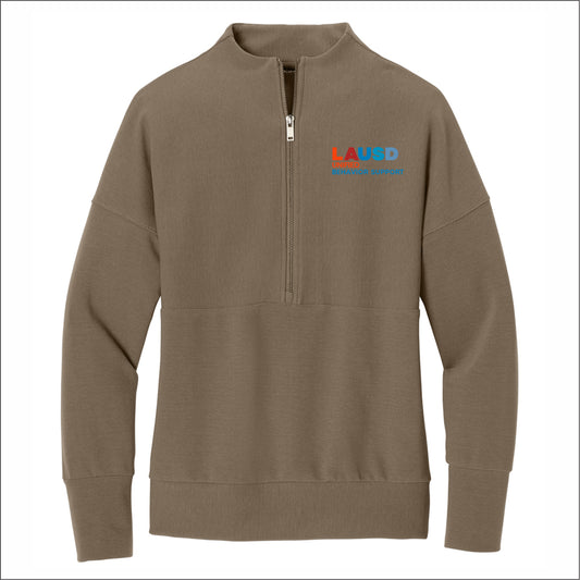 LAUSD Behavior Support Ladies Linear Texture 1/4-Zip