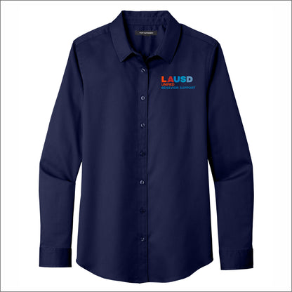 LAUSD Behavior Support Ladies Long Sleeve SuperPro React Twill