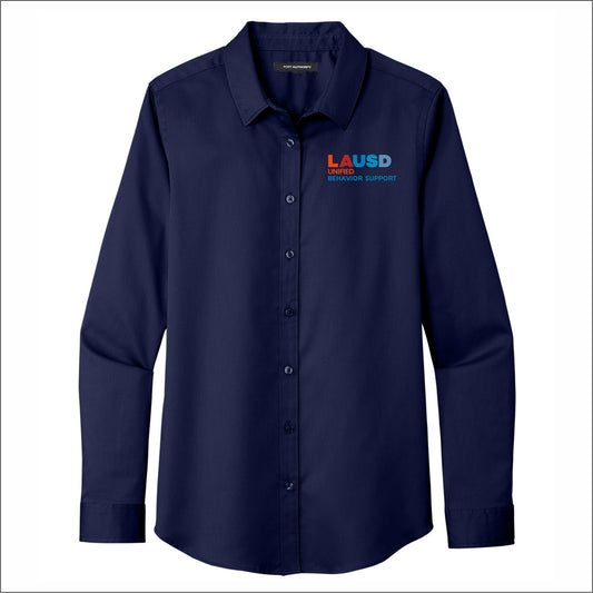 LAUSD Behavior Support Ladies Long Sleeve SuperPro React Twill