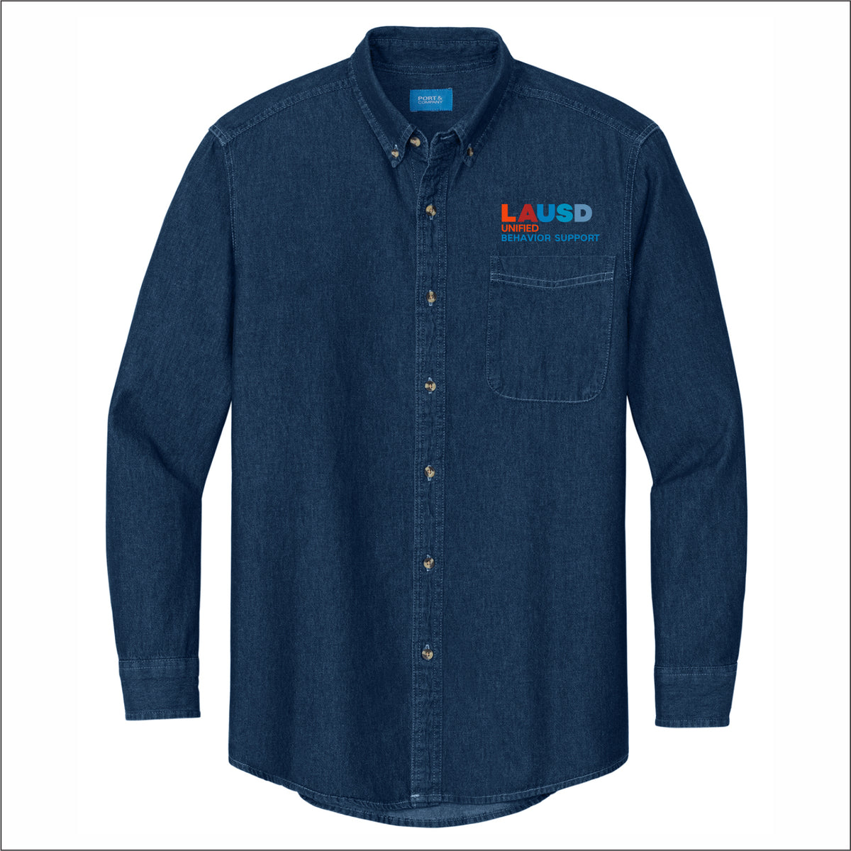 LAUSD Behavior Support Long Sleeve Denim Shirt