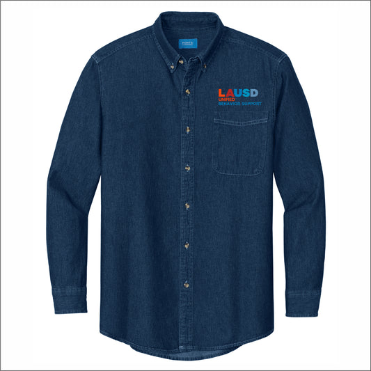 LAUSD Behavior Support Long Sleeve Denim Shirt