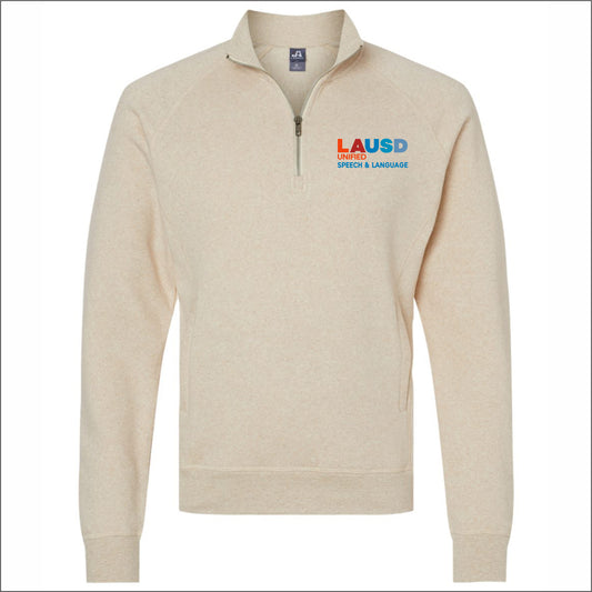 LAUSD Speech & Language Triblend Fleece 1/4 Zip Sweatshirt