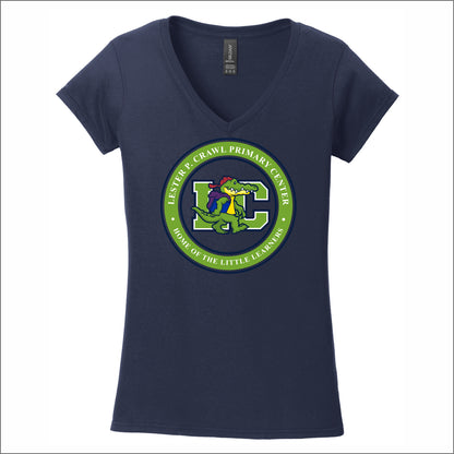 Lester Crawl Primary Softstyle Women's Fit V-Neck T-Shirt