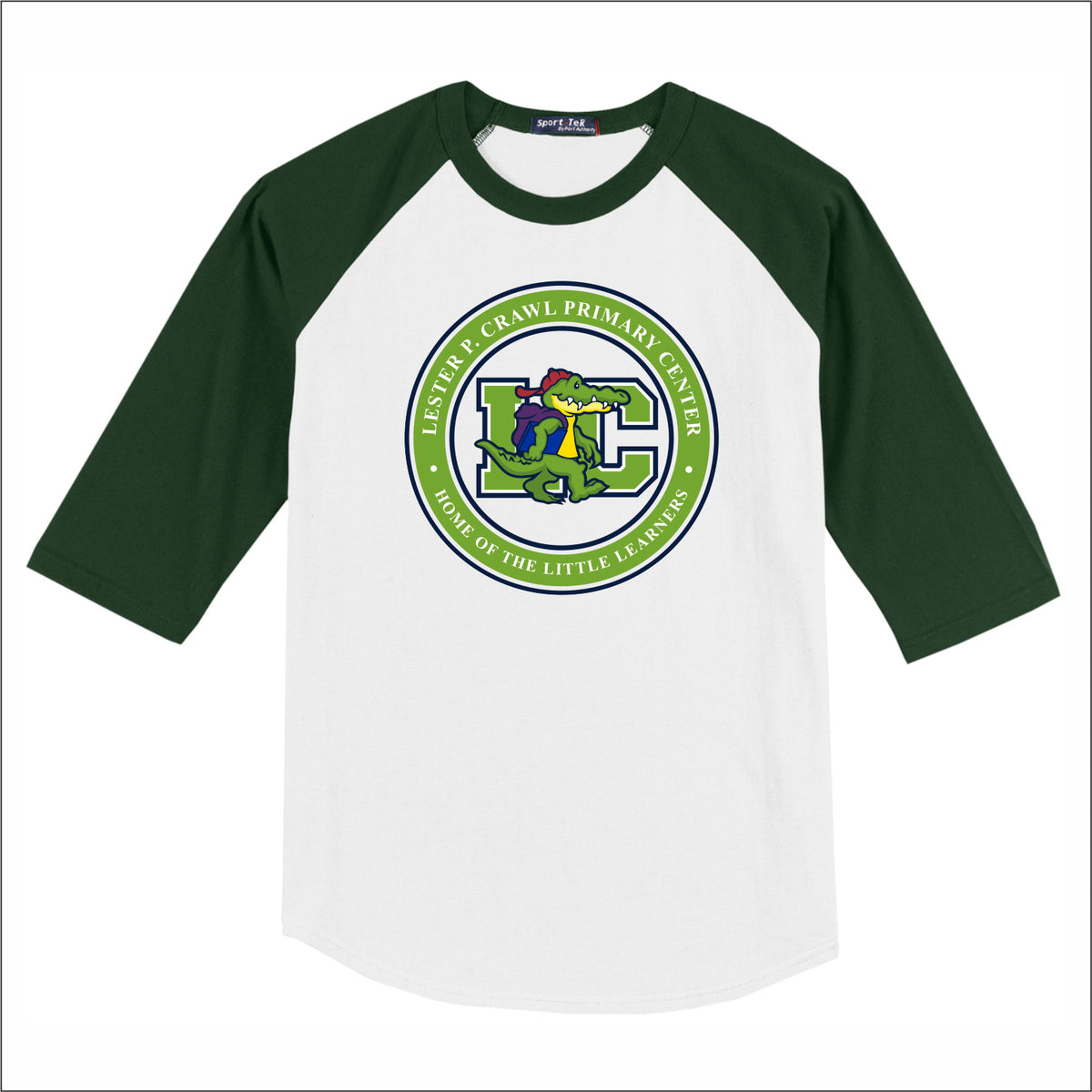 Lester Crawl Primary 3/4 Sleeve Baseball T-shirt