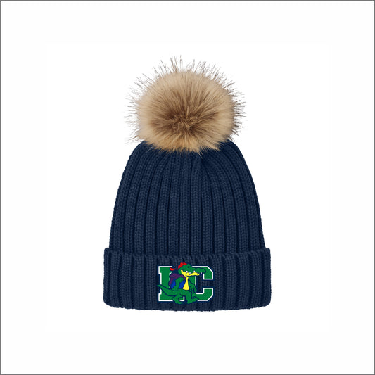 LCPC Staff Faux Fur Pom Beanie