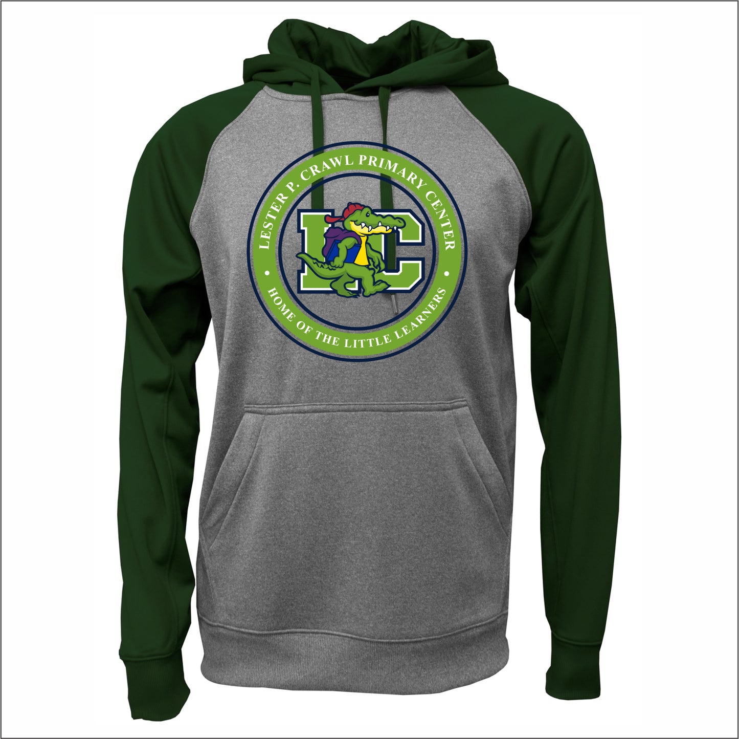 LCPC Staff Performance Raglan Colorblock Hooded Sweatshirt