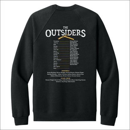 LeRoy HS Theater Sponge Fleece Raglan Crewneck Sweatshirt