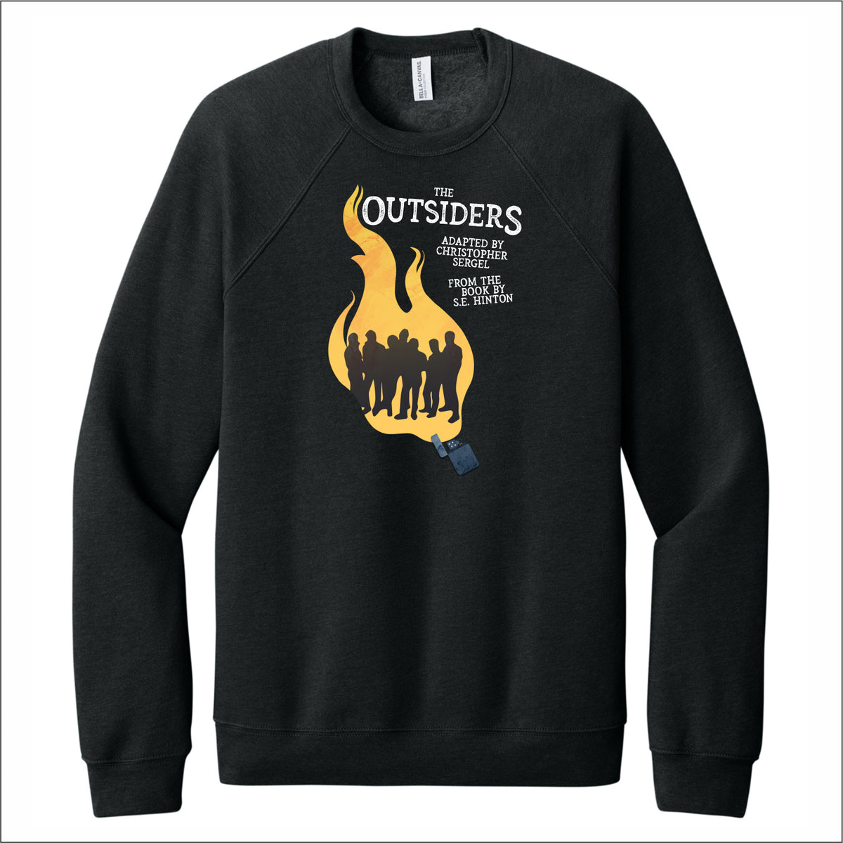 LeRoy HS Theater Sponge Fleece Raglan Crewneck Sweatshirt