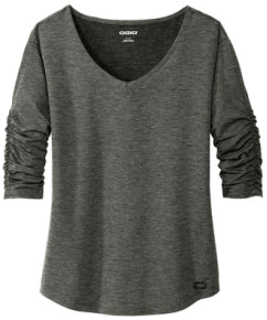 ALL Ladies OGIO Luuma Evolution V-Neck 3/4 Slv T