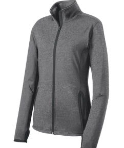 ALL Ladies Stretch Full-Zip Contrast Performance