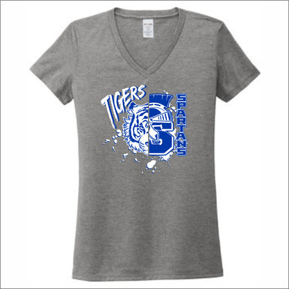 Lake Village Elem Allmade Sustainable Ladies V-Neck Tee - Des. A