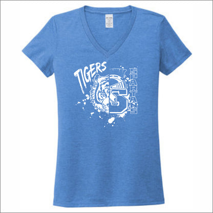 Lake Village Elem Allmade Sustainable Ladies V-Neck Tee - Des. A