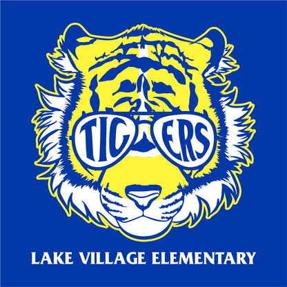 Lake Village Elem Ladies Fan Favorite V-Neck Tee - Des. B